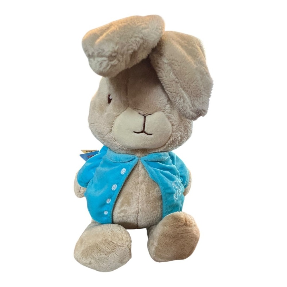 Kids Preferred Peter Rabbit Plush‎ Stuffed Animal Blue Jacket Tan New With Tags